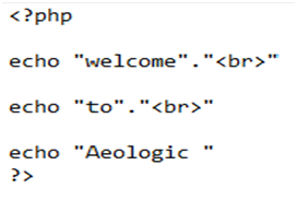 Syntax of PHP