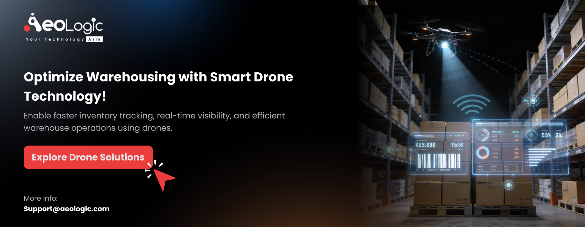 Drone Warehouse Management – CTA Banner