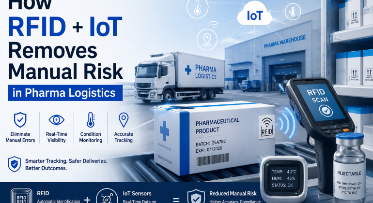 How RFID + IoT Removes Manual Risk in Pharma Logistics