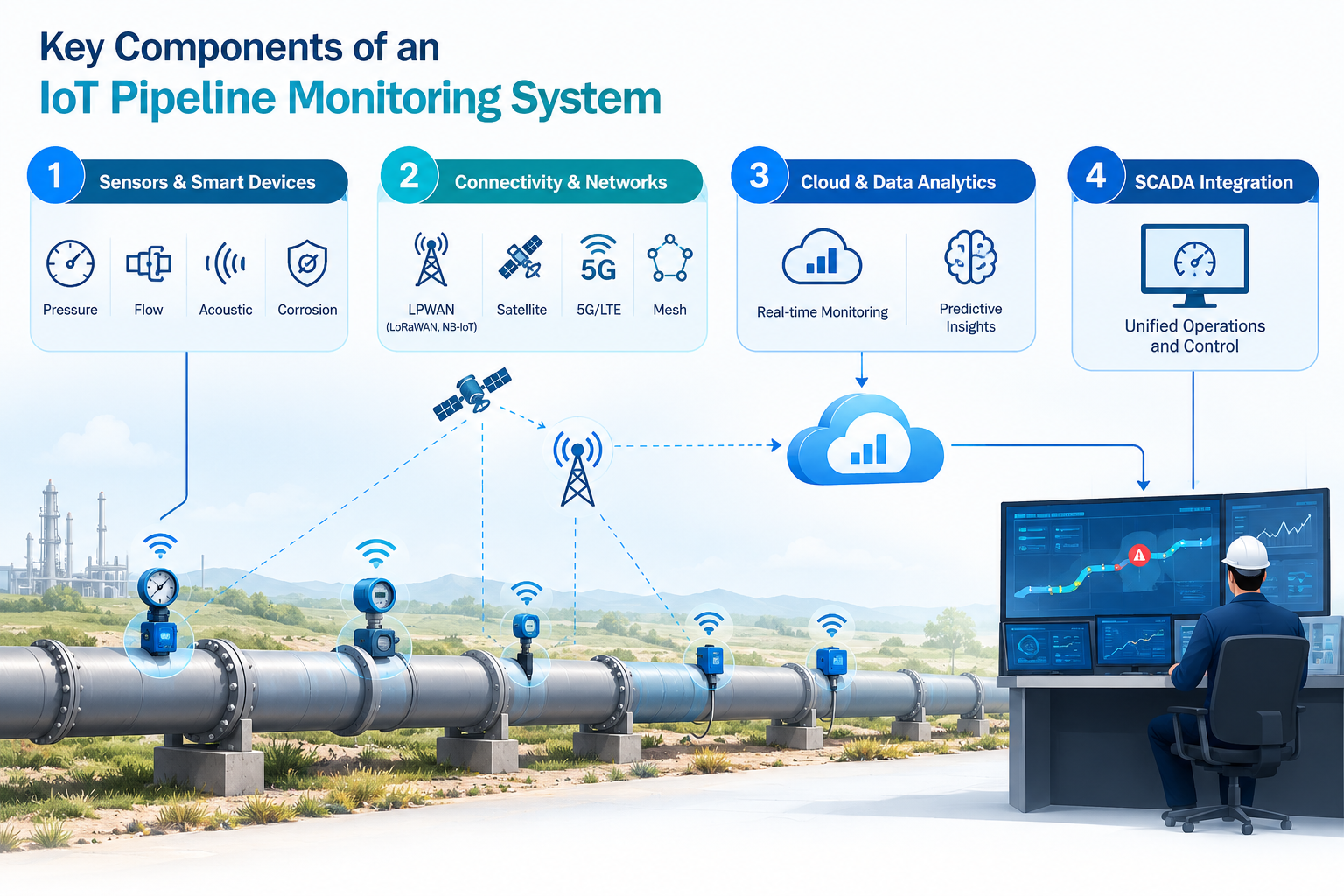 Key Components of an IoT Pipeline Monitoring System