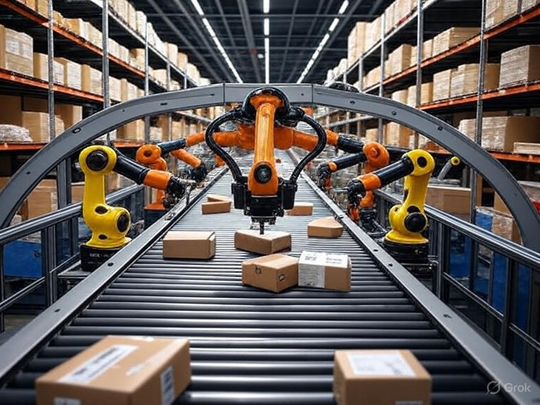 Automated Sorting System in Logistics Hub