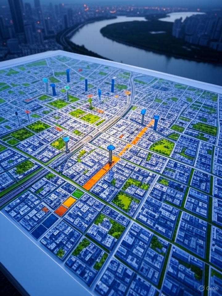 Smart City Environmental Monitoring Map